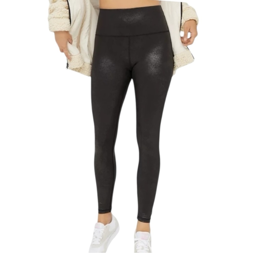 AE Offline The Hugger High Waisted Crackle Athleisure Stretch Legging Black SZ S